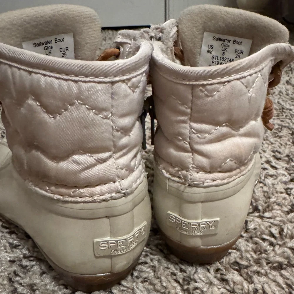 Toddler girls sperry duck boots size 9